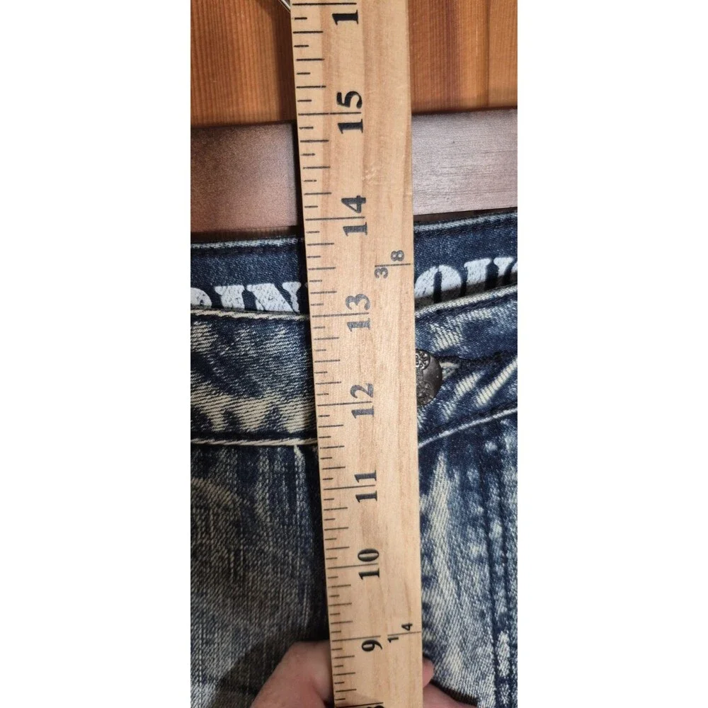 Grindhouse Denim Mens 40x32 Distressed Blue Jeans Stretchy Ripped High Rise NWT - Picture 5 of 12